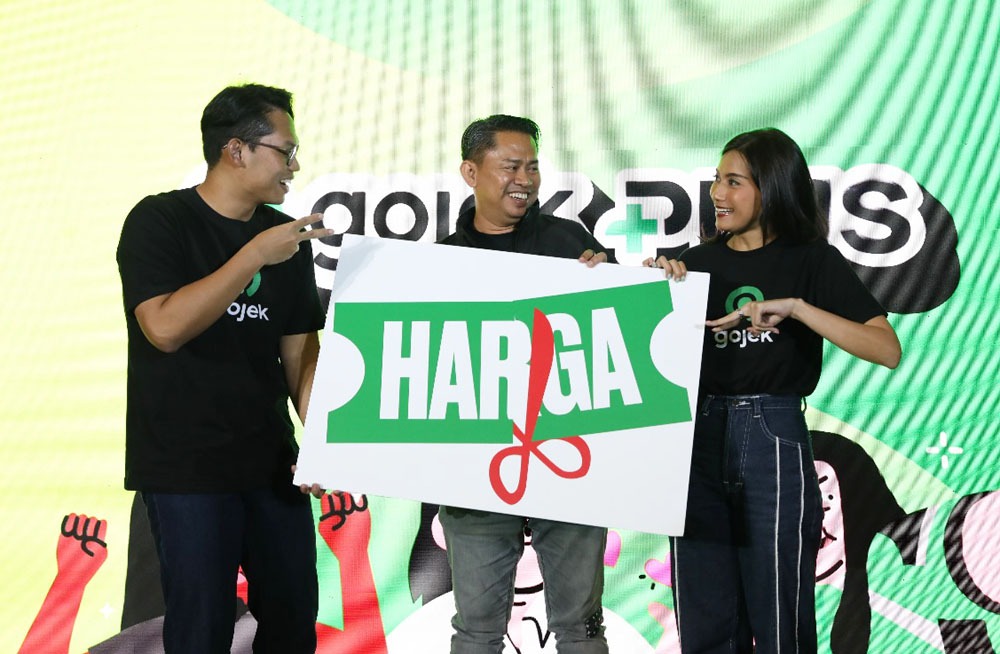 Dari kiri; Ignatius Satrio, Head of Marketing Food & Ads Gojek, Gede Manggala, Vice President of Regions Gojek dan Theresia Nadya, Head of Marketing Transport and Logistic&nbsp;Gojek.