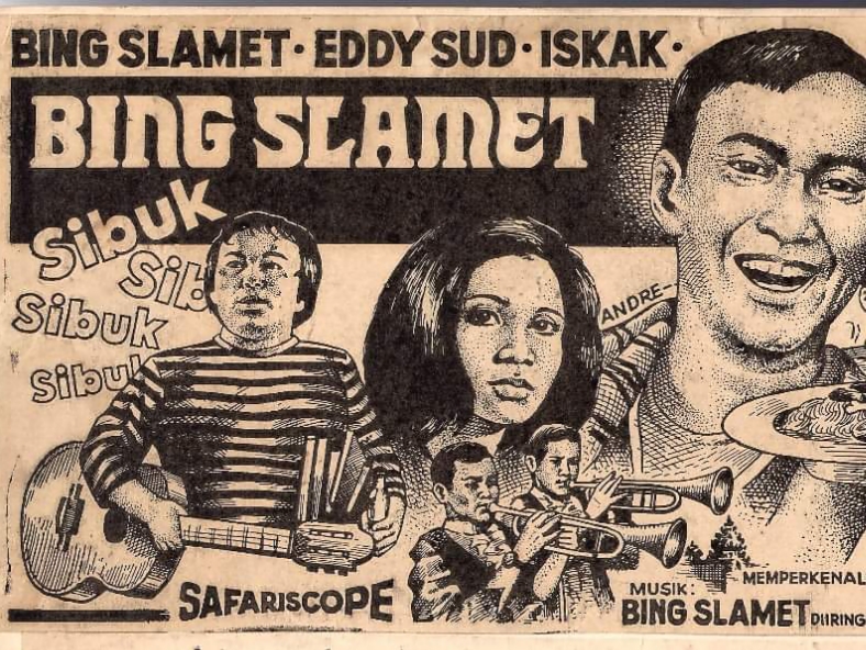 JADUL: Salah satu poster film buatan Andreanus Gunawan yang diiklankan di koran.