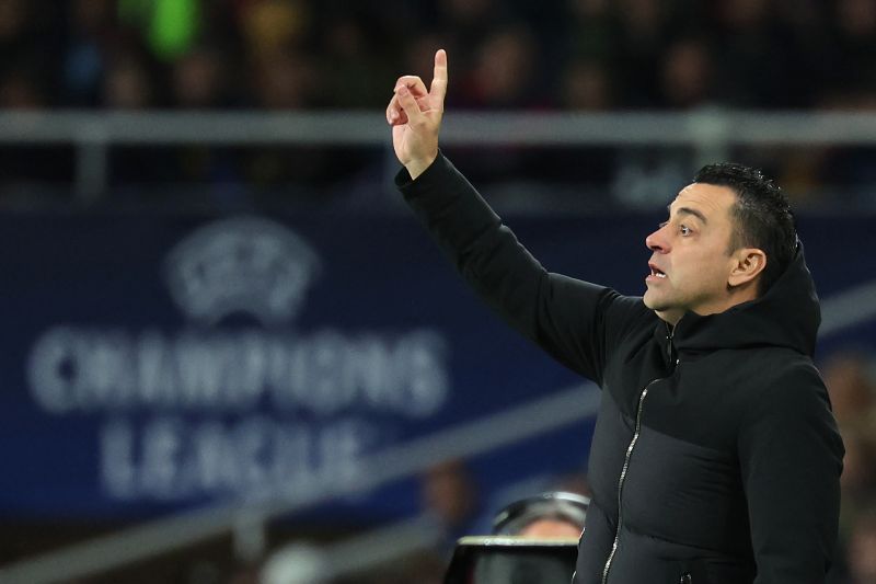 Pelatih Barcelona Xavi Hernandez.