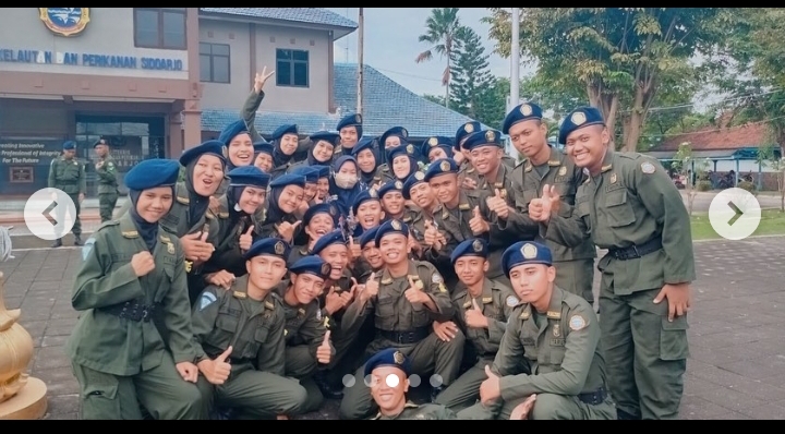Para taruna atau mahasiswa PKP Sidoarjo di kampus PKP Desa Buncitan, Sedati, Sidoarjo (IST).