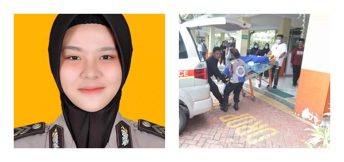 Briptu Fadhilatun Nikmah membakar suaminya Briptu Rian Dwi Wicaksono hingga tewas (RADAR MOJOKERTO).