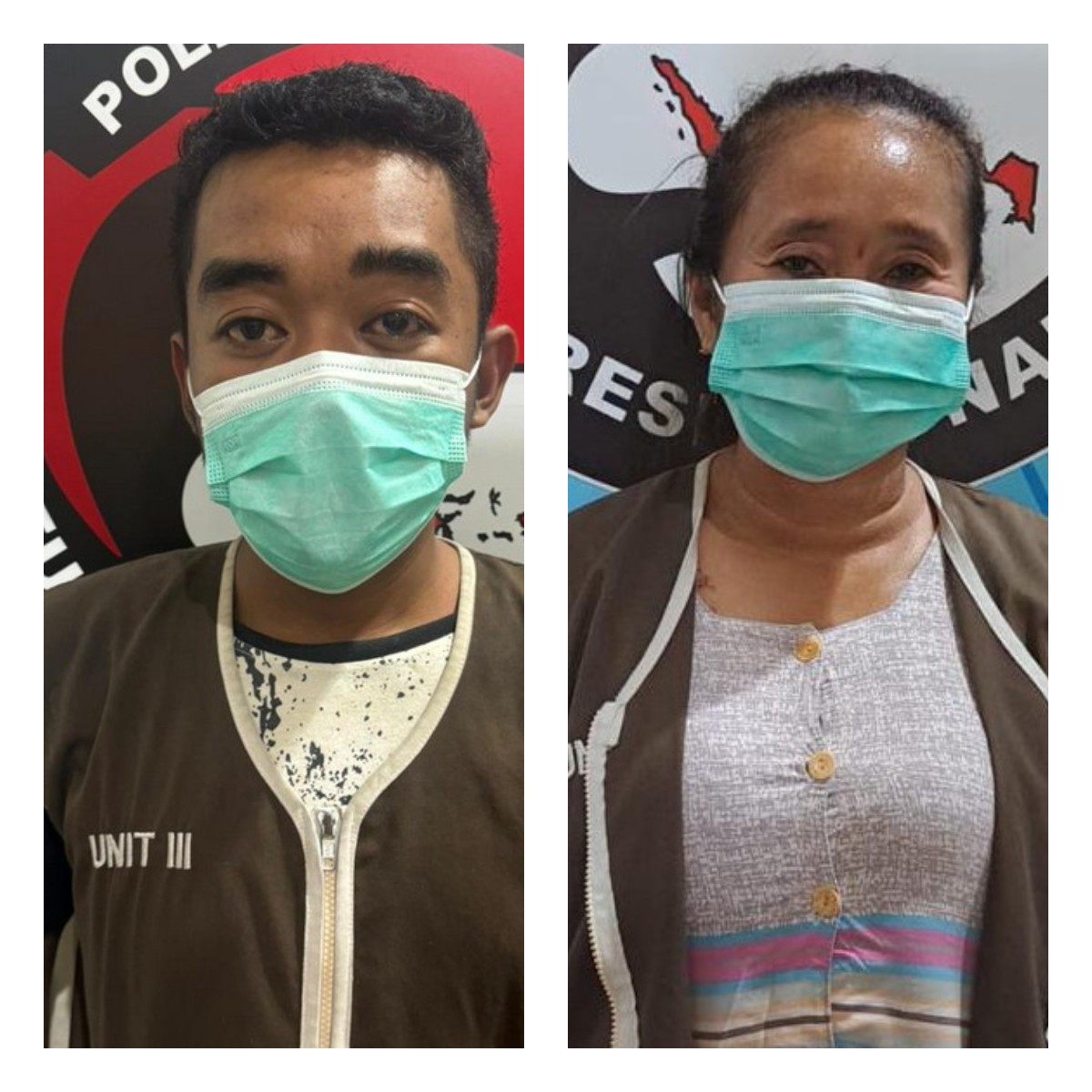 Pasutri AS dan M ditangkap Satresnarkoba Polrestabes Surabaya gegara edarkan SS. Pasutri asal Menganti, Gresik, ditangkap di kosnya (IST).