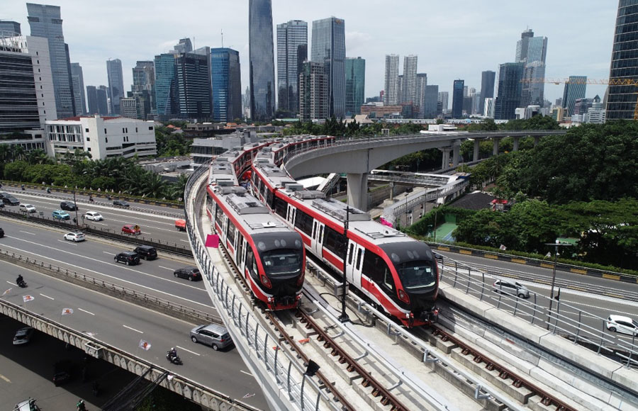 LRT yang beroperasi di Jabodetabek.