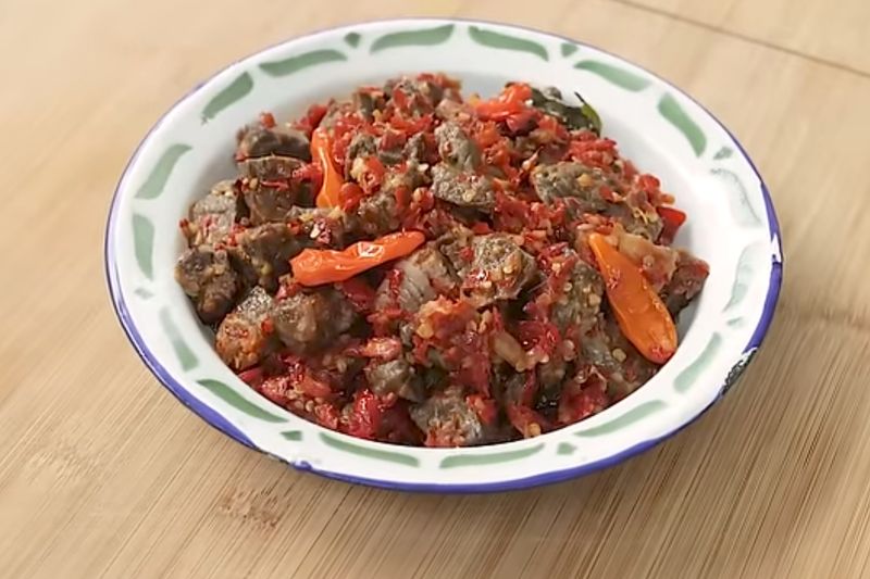 Sambal paru ala Chef Devina Hermawan.