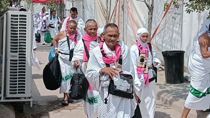 JEMAAH INDONESIA: Seluruh jemaah haji, termasuk jemaah haji Indonesia, Hari ini akan menjalani wukuf di Arafah. (KEMENAG)