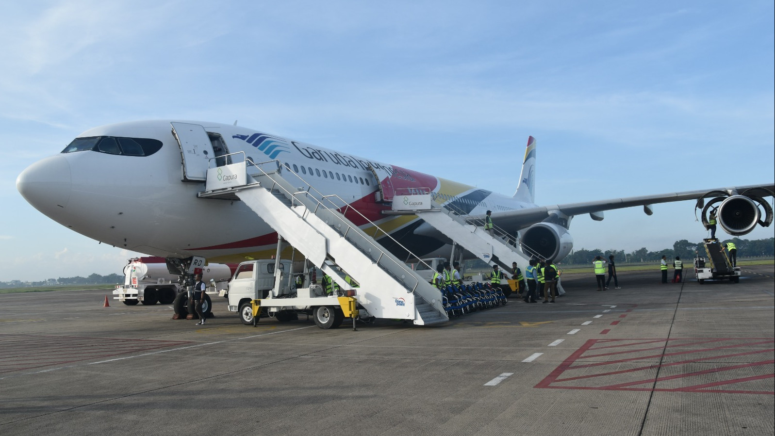 EVALUASI: Kemenag menyebut tingginya angka keterlambatan Garuda Indonesia dalam proses pemulangan Jemaah haji 2024. (KEMENAG)