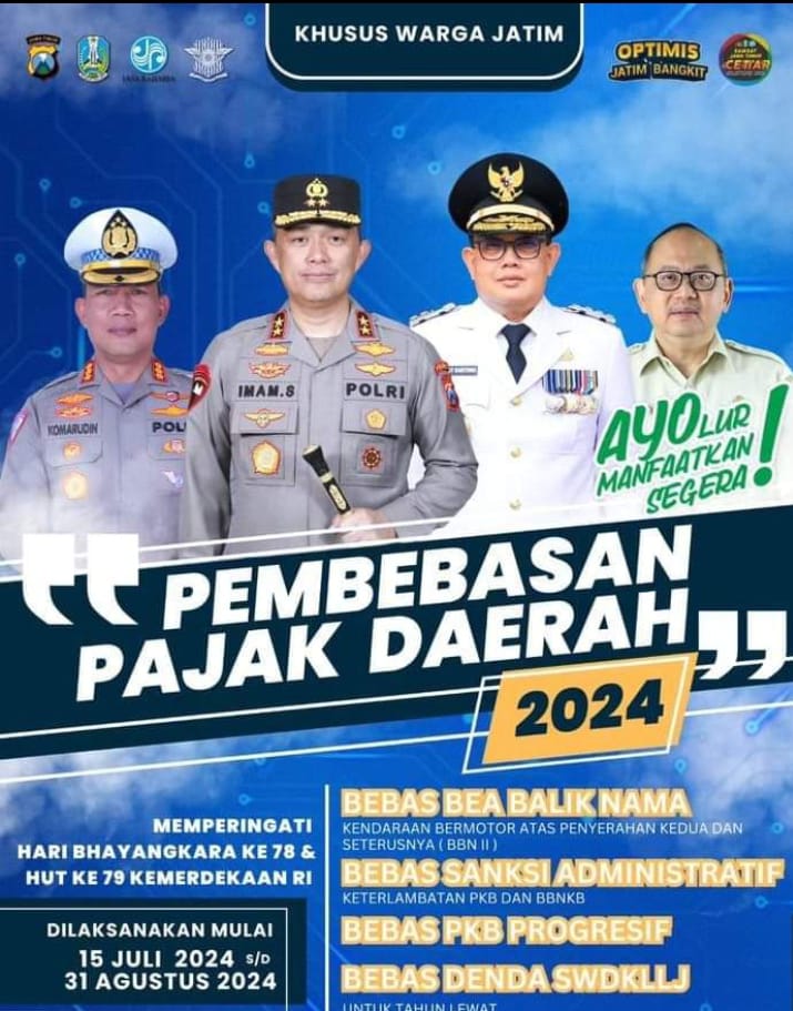 Warga Jawa Timur kembali dapat kesempatan untuk pemutihan pajak daerah. (IST)