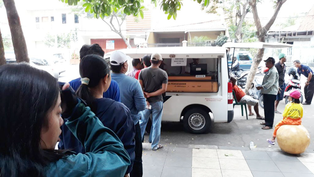 Ilustrasi mobil SAMSAT Keliling.