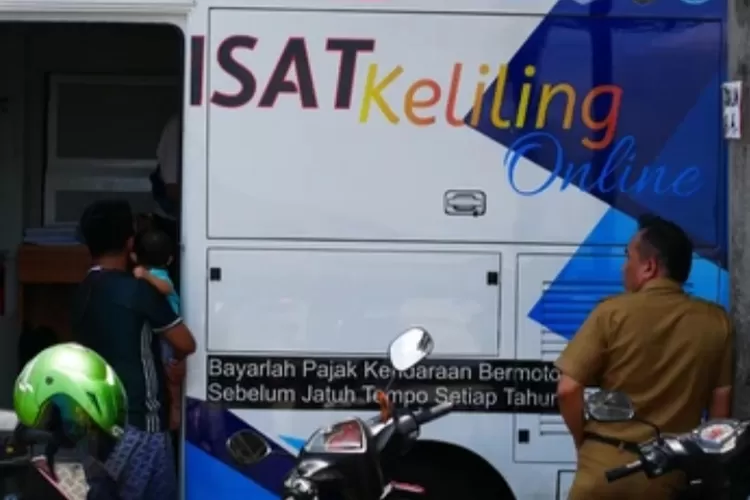 Ilustrasi mobil Samsat Keliling.