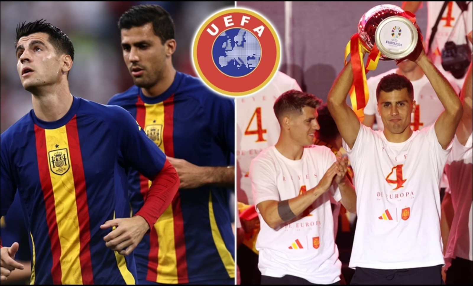 Alvaro Morata dan Rodri akan menjalani penyelidikan UEFA atas perilakunya yang dianggap tidak sesuai untuk sepakbola.