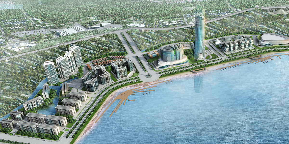 Ilustrasi Waterfront City atau Kota Pesisir Mandiri.