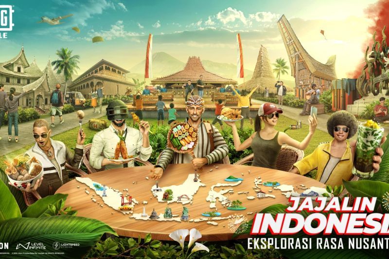 Poster in-game event spesial PUBG Mobile untuk merayakan bulan Hari Kemerdekaan Indonesia sepanjang Agustus 2024.