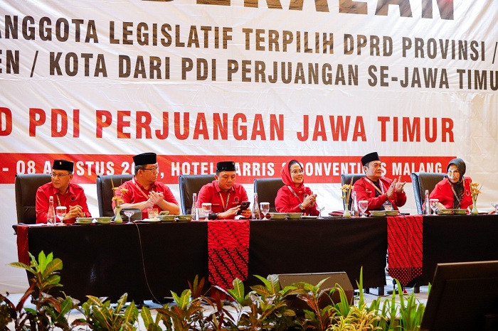 FOKUS: PDIP menggelar pembekalan terhadap 329 caleg DPRD terpilih se-Jatim dari partai terkait, di Malang, mulai tanggal 5 hingga 8 Agustus. (IST)