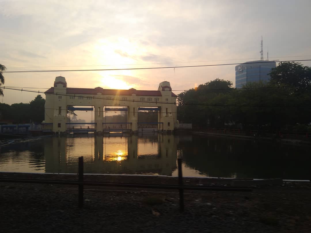 Pintu Air Jagar yang menelan banyak korban jiwa karena hanyut di aliran sungainya.