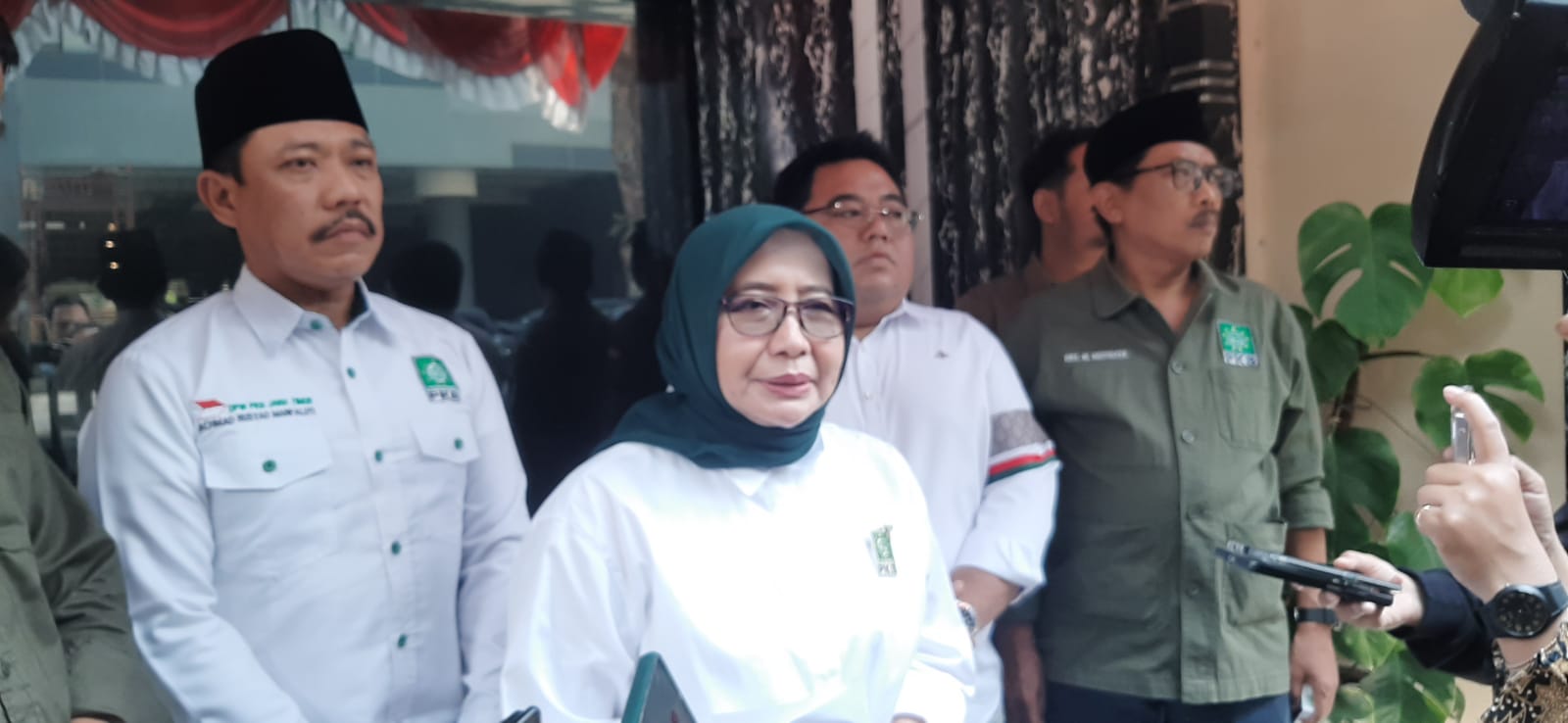 Pengurus PKB Jawa Timur mendatangi Polda Jawa Timur minta pengamanan jelang muktamar di Bali. (MAHRUS/RADAR SURABAYA)