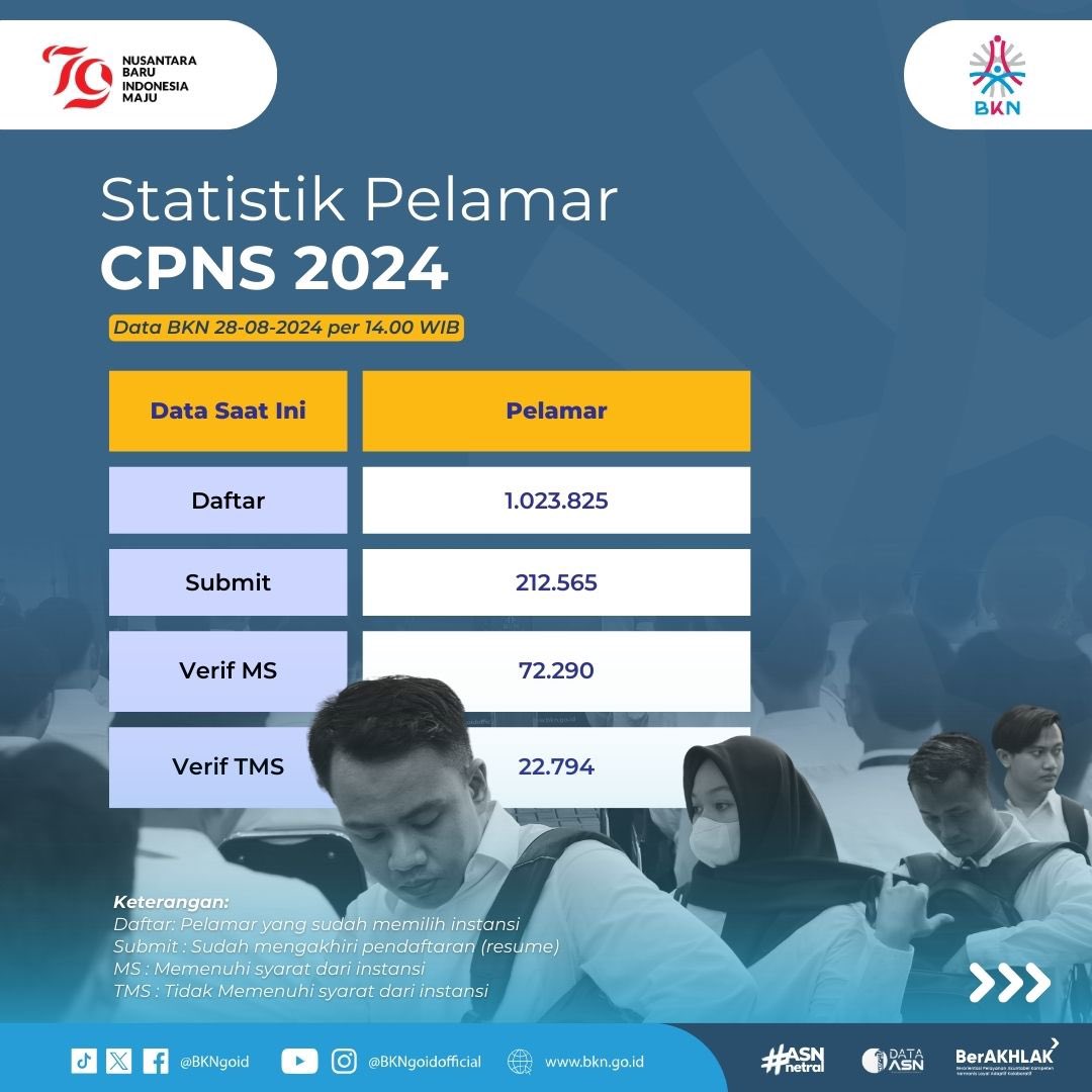 Statistik pelamar CPNS 2024.
