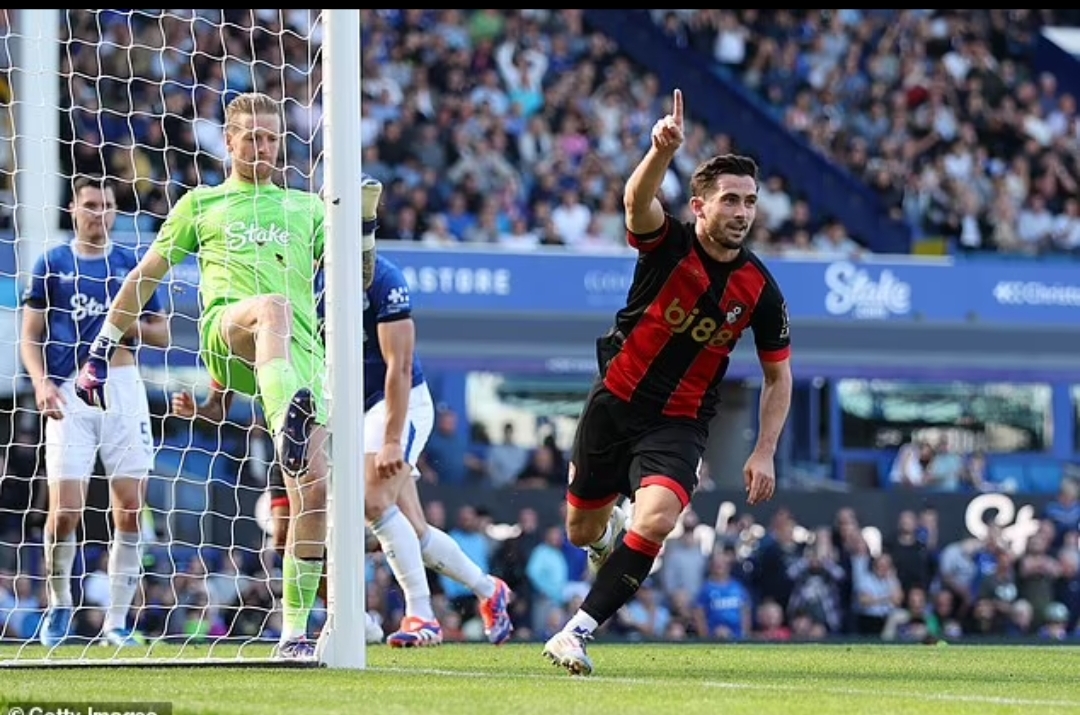 Lewis Cook mencetak gol penyeimbang yang dramatis saat Cherries bangkit dari ketertinggalan dua gol di Everton