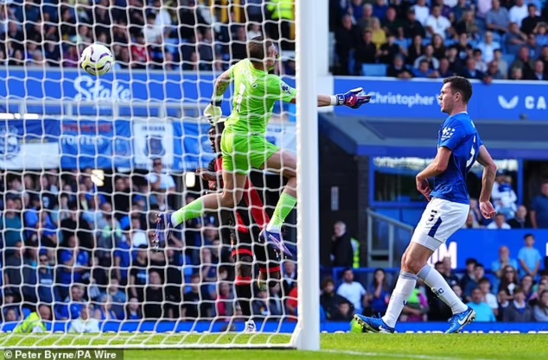 Gol Luis Sinisterra di menit ke-96 memastikan kemenangan gemilang Bournemouth di Everton