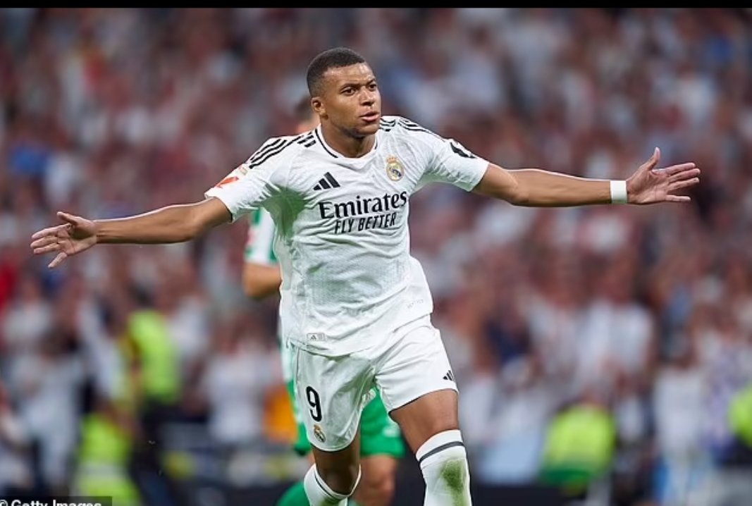 Kylian Mbappe akhirnya cetak gol di La Liga Spanyol.