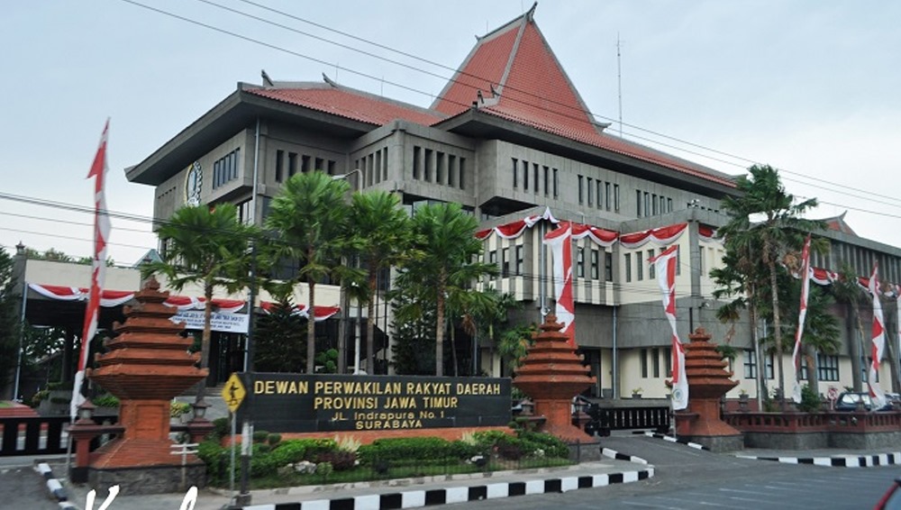 Ilustrasi gedung DPRD Jatim.