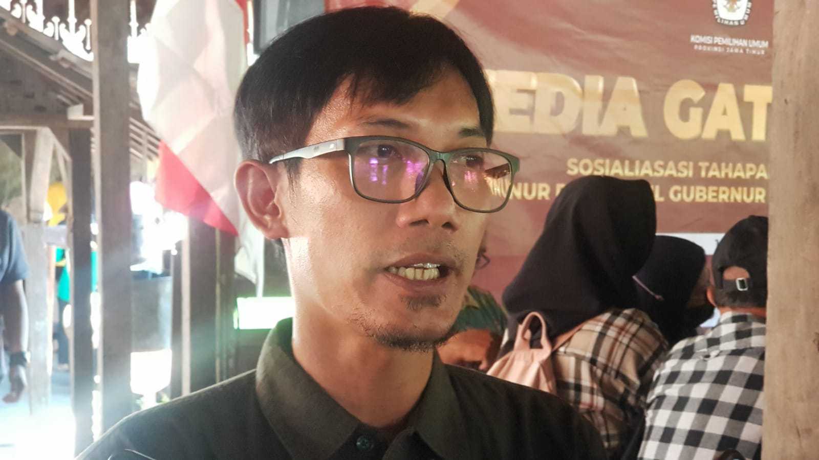 Komisioner KPU Jatim Divisi Sosialisasi, Pendidikan Pemilih dan Partisipasi Masyarakat, Nur Salam.