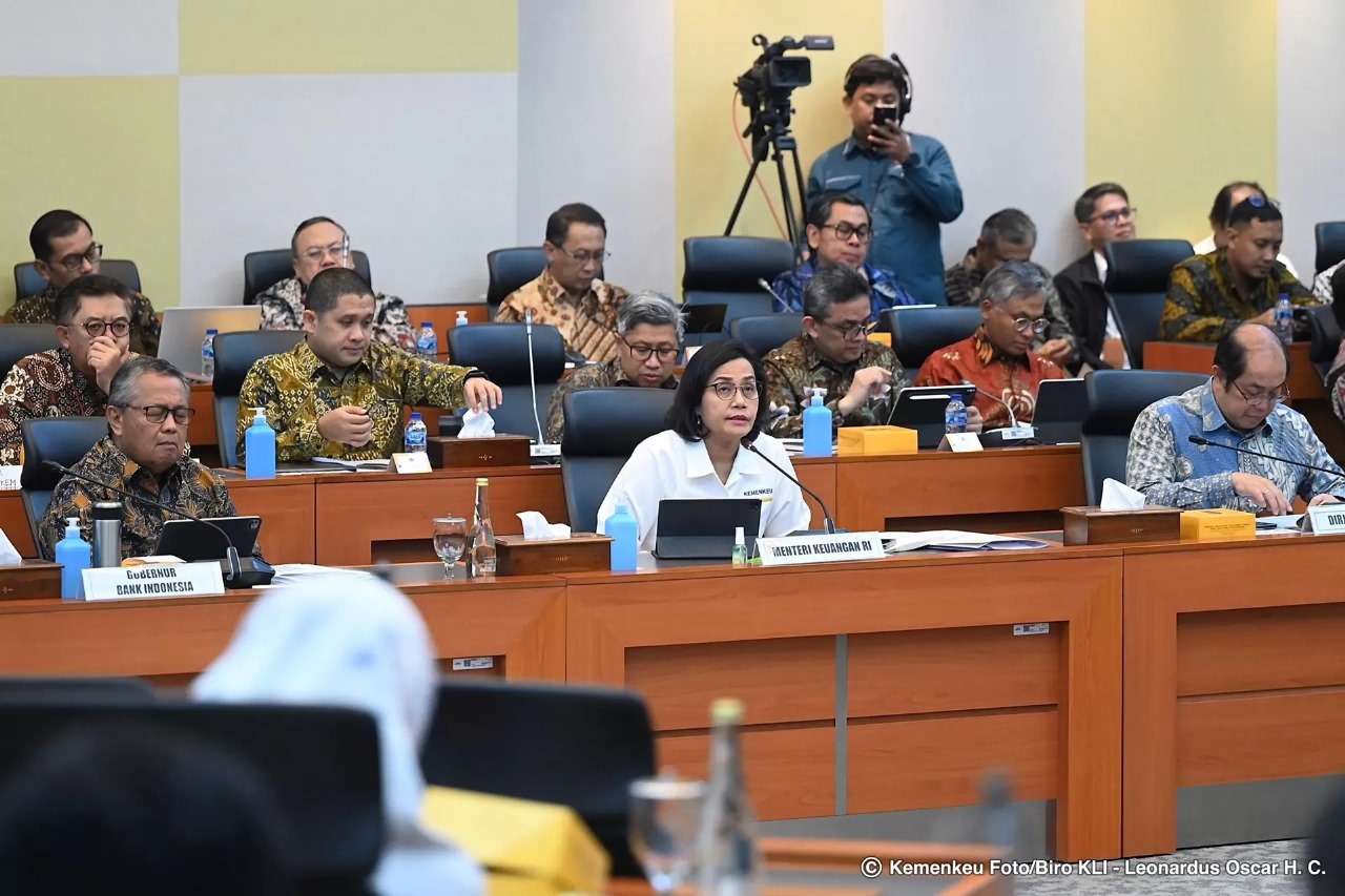 Rapat Kerja Sri Mulyani dan Badan Anggaran (Banggar) DPR RI.