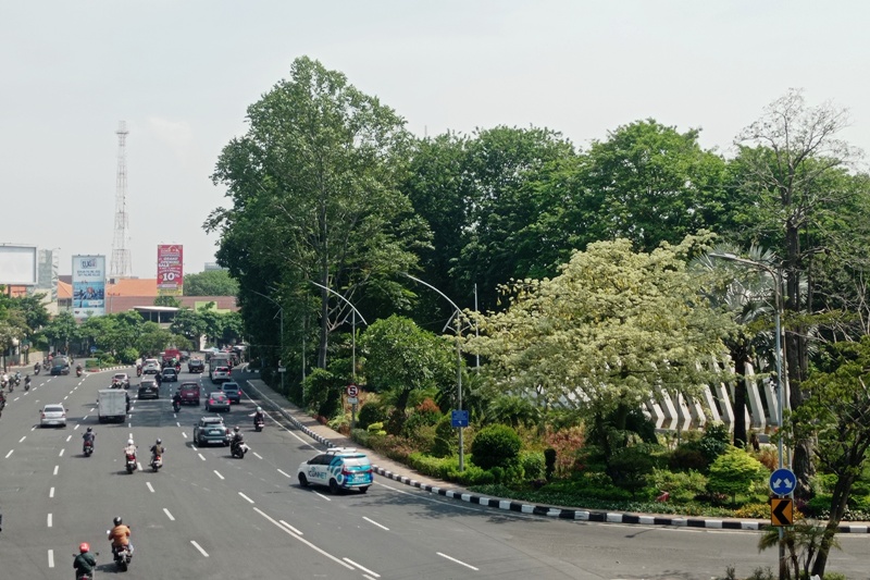 Kawasan Taman Pelangi yang akan terimbas proyek Underpass di Wonocolo, Surabaya.