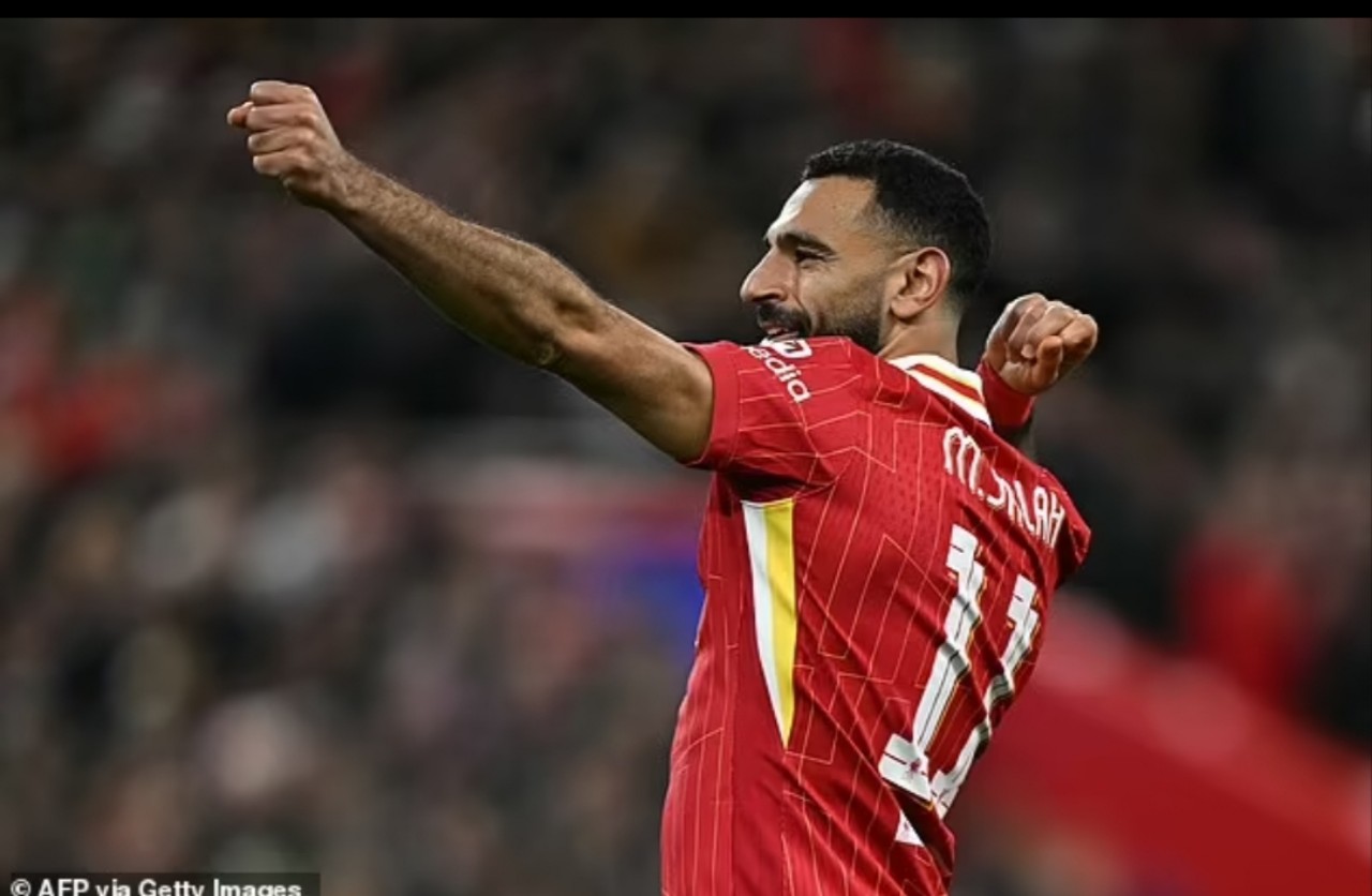 Mohamed Salah selalu cetak gol dalam lima pertandingan Liga Champions, ini adalah rekor.