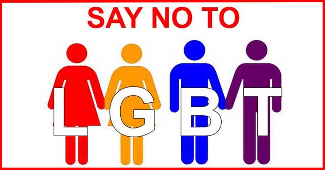 Ilustrasi say no to LGBT.