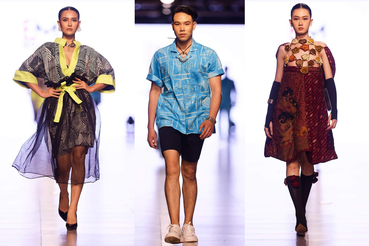 BUDAYAWAN BATIK: Embran Nawawi sudah sembilan tahun berpartisipasi di Lao Fashion Week dengan konsisten mengangkat wastra Jawa Timur.