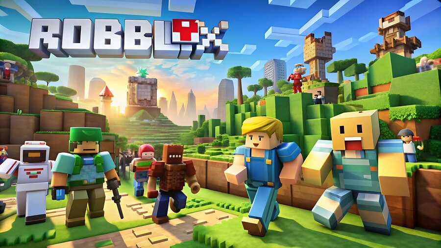 Ilustrasi game Roblox yang bisa dimainkan semua orang.