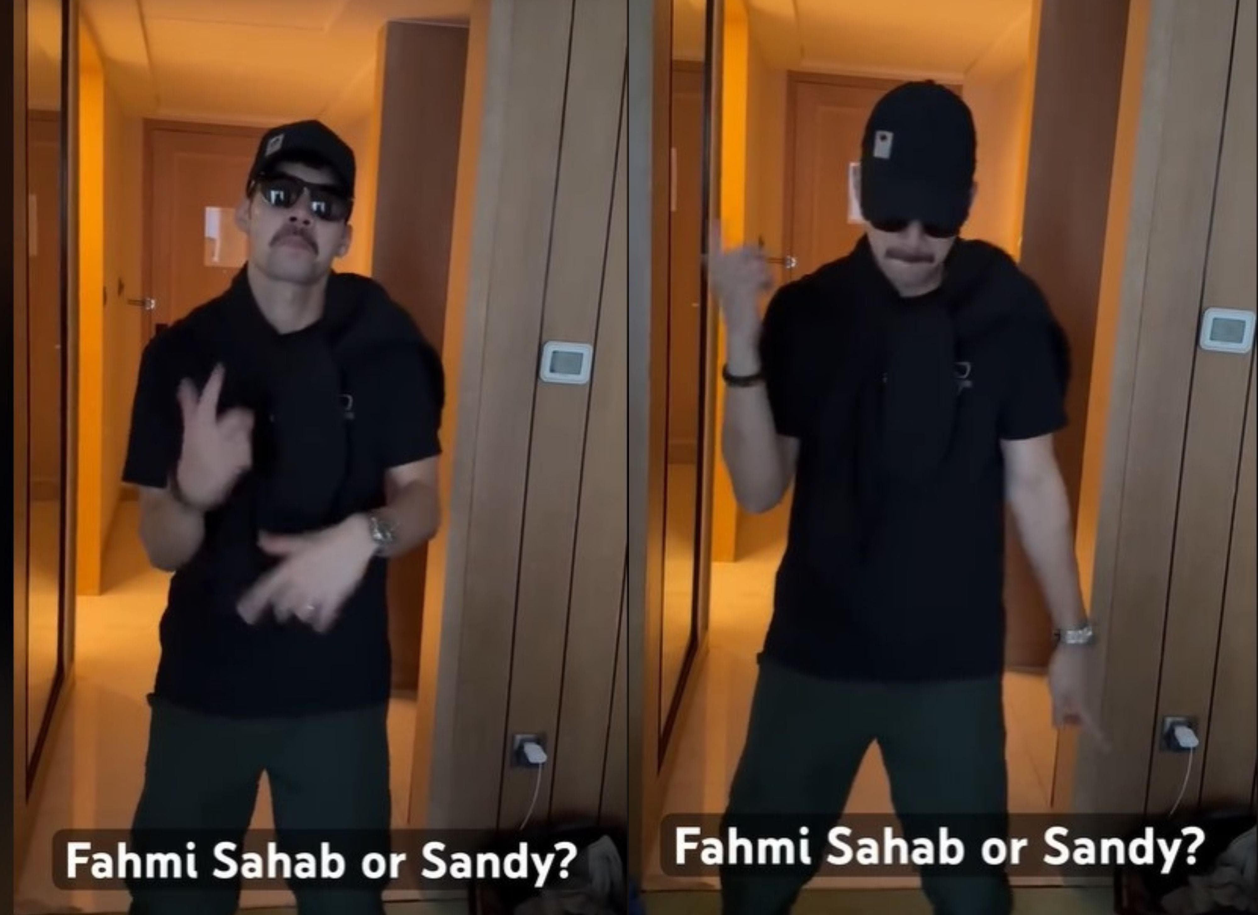 Momen Sandy Walsh berjoget ria dengan iringan lagu Kopi Dangdut.