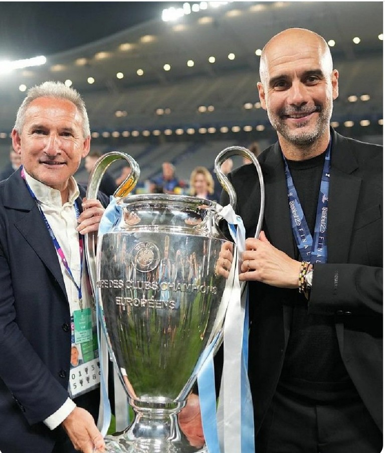 Pep Guardiola dan Txiki Begiristain bersama membangun Manchester City