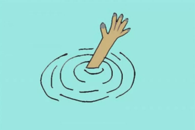 Ilustrasi anak tenggelam. (IST)