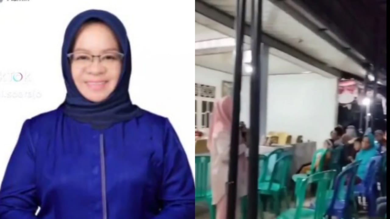 Momen Elfinah, calon bupati Kabupaten Mesuji, Lampung, yang kampanye janjikan masuk surga pada pemilihnya di Pilkada 2024 nanti.