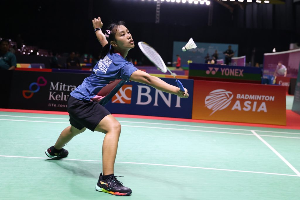 Mutiara Ayu Puspitasari, berhasil melangkah ke babak semifinal Indonesia International Challenge 2024