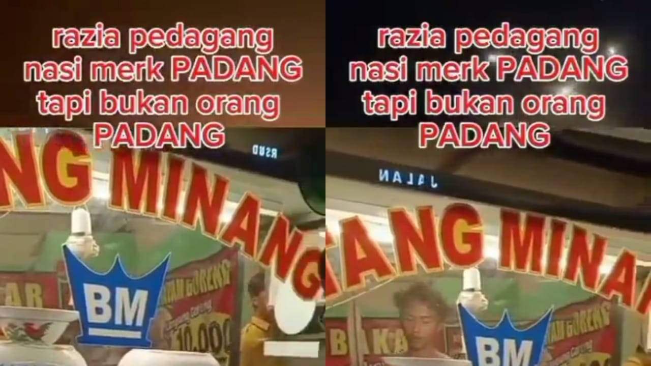 LAKU LAJAK: Momem RM Padang dirazia karena yang jual bukan orang Padang yang dilakukan oleh kelompok masyarakat (pokmas) di Cirebon.