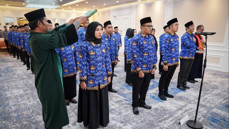 ILUSTRASI: Pelantikan Pegawai Pemerintah dengan Perjanjian Kerja (PPPK) formasi tahun 2022 hasil optimalisasi.