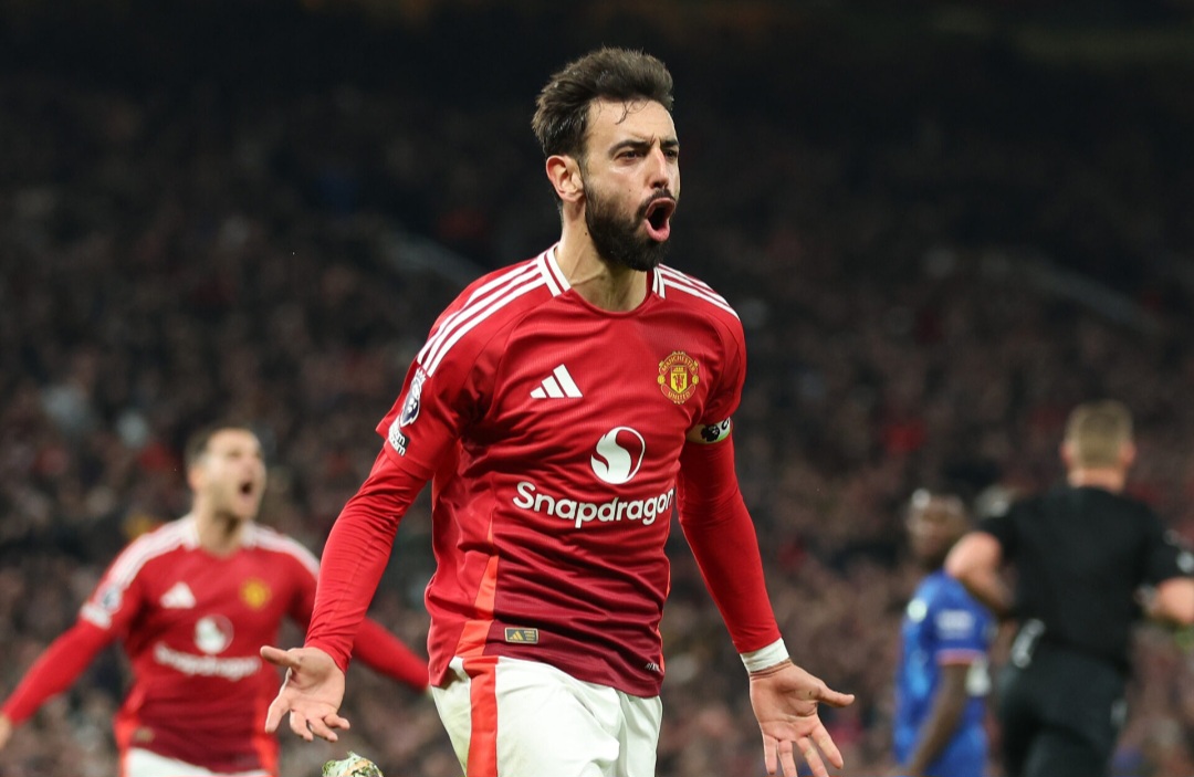 Bruno Fernandes akan jadi andalan Manchester United saat menjamu Everton.