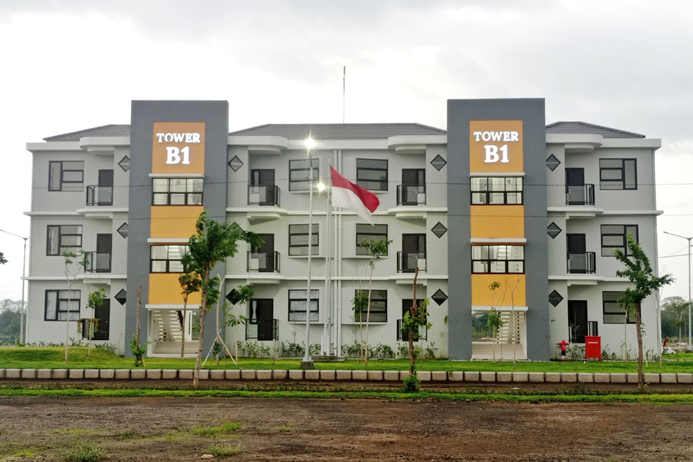 Rusunami Eco Wonosakti di kawasan Medokan Ayu Surabaya.