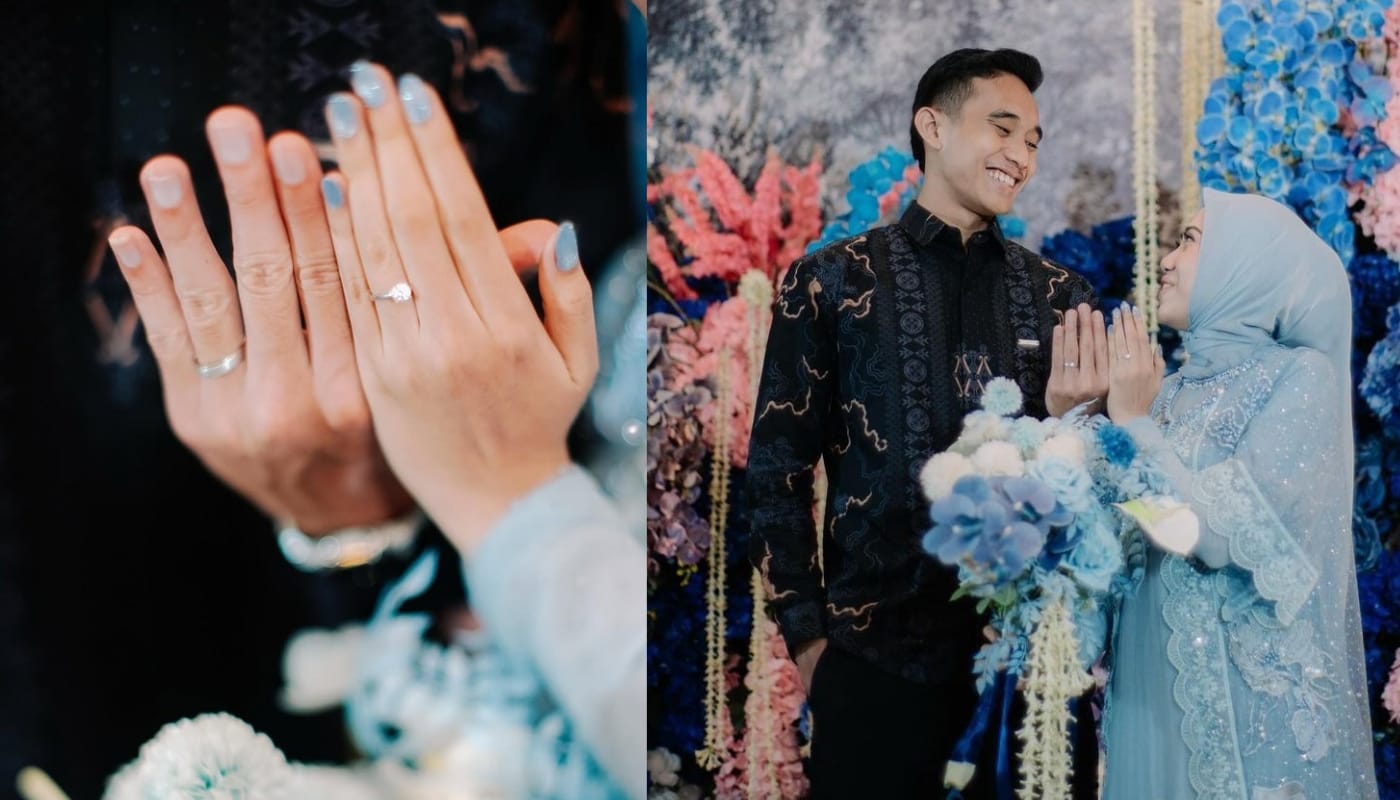 TUNANGAN: Rizky Ridho bagikan momen lamaran dirinya dengan sang pacar Sandy Aulia.