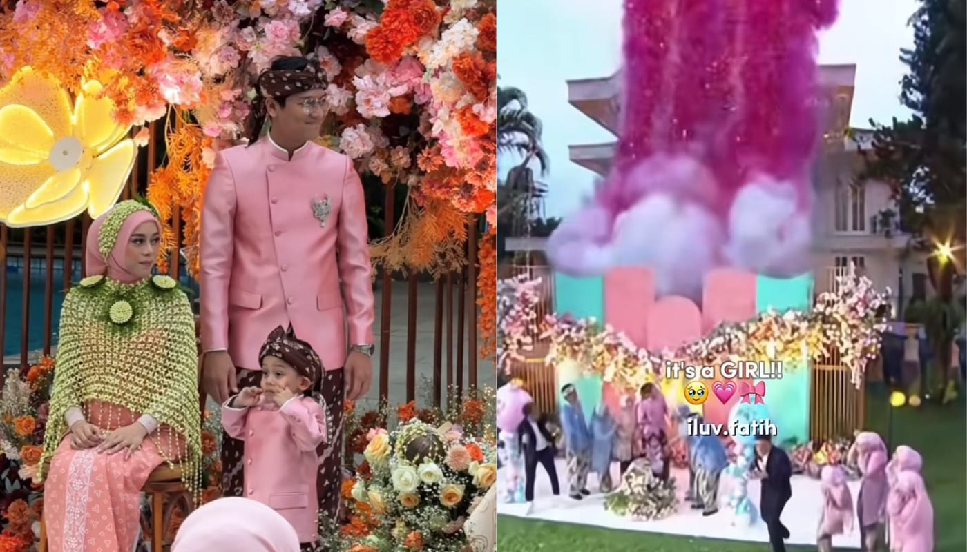 Keseruan momen gender reveal anak kedua Lesti Kejora dan Rizky Billar.