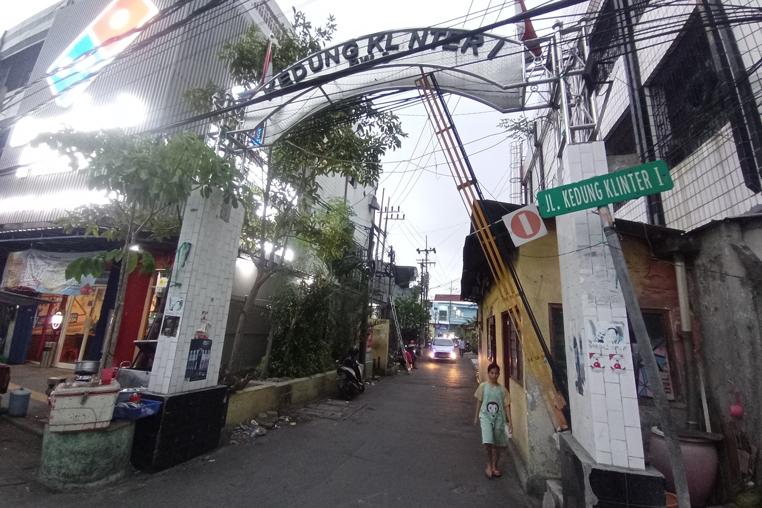 PADAT PENDUDUK: Kedung Klinter dulunya merupakan kawasan rawa-rawa yang berkembang jadi pemukiman.