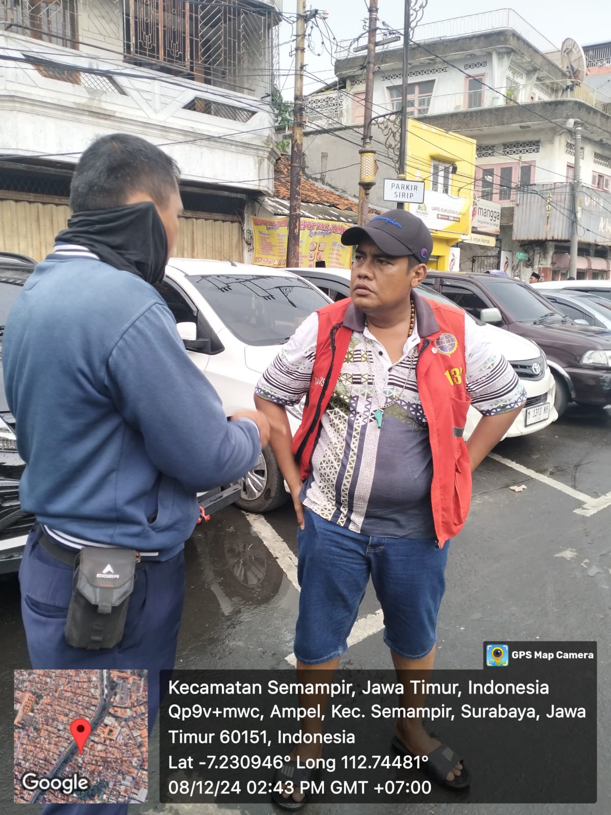 Jukir kawasan wisata religi Sunan Ampel saat dimintai keterangan oleh Dishub Surabaya. (IST)