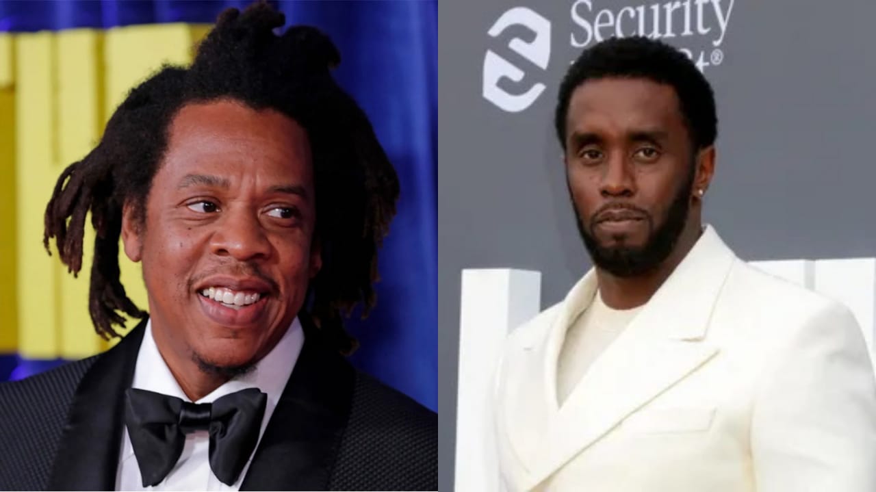 Jay-Z (kiri) dan P Diddy yang tersandung skandal seks bebas.