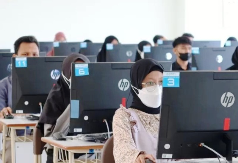 Ilustrasi pelaksanaan UTBK SNBT 2025.