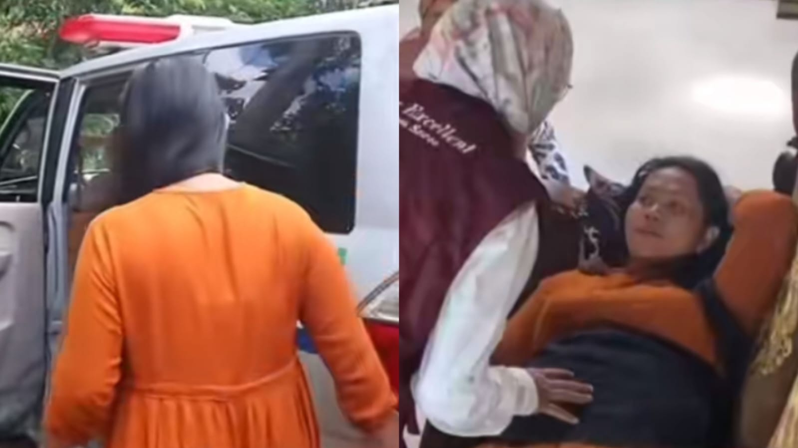 Tangkapan layar video ibu hamil di Ponorogo yang janin 9 bulannya menghilang misterius.