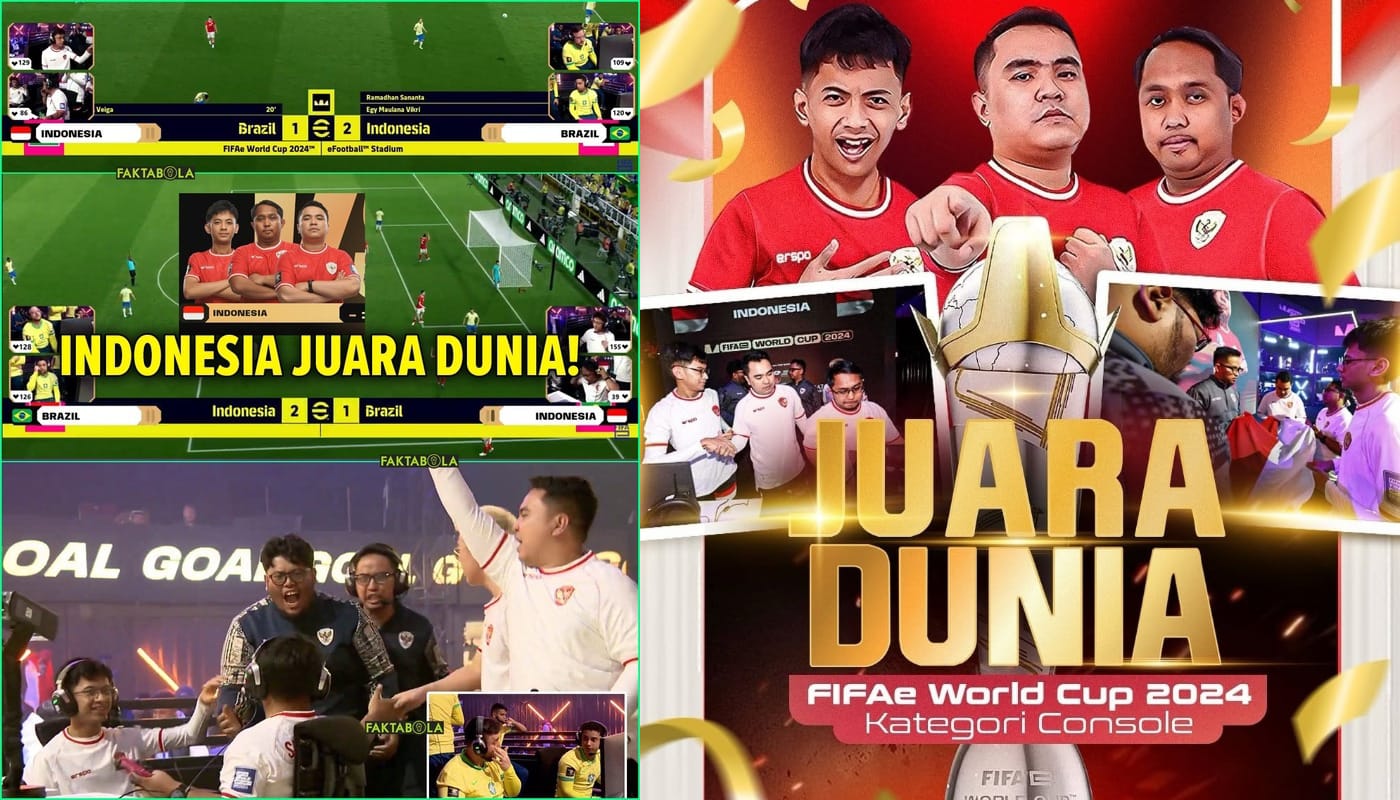 Indonesia raih juara eFootball Console di FIFAe World Cup 2024.