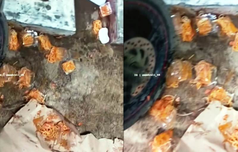 Momen dagangan murid MTs di Brebes dibuang dan dihancurkan oleh ibu kantin.