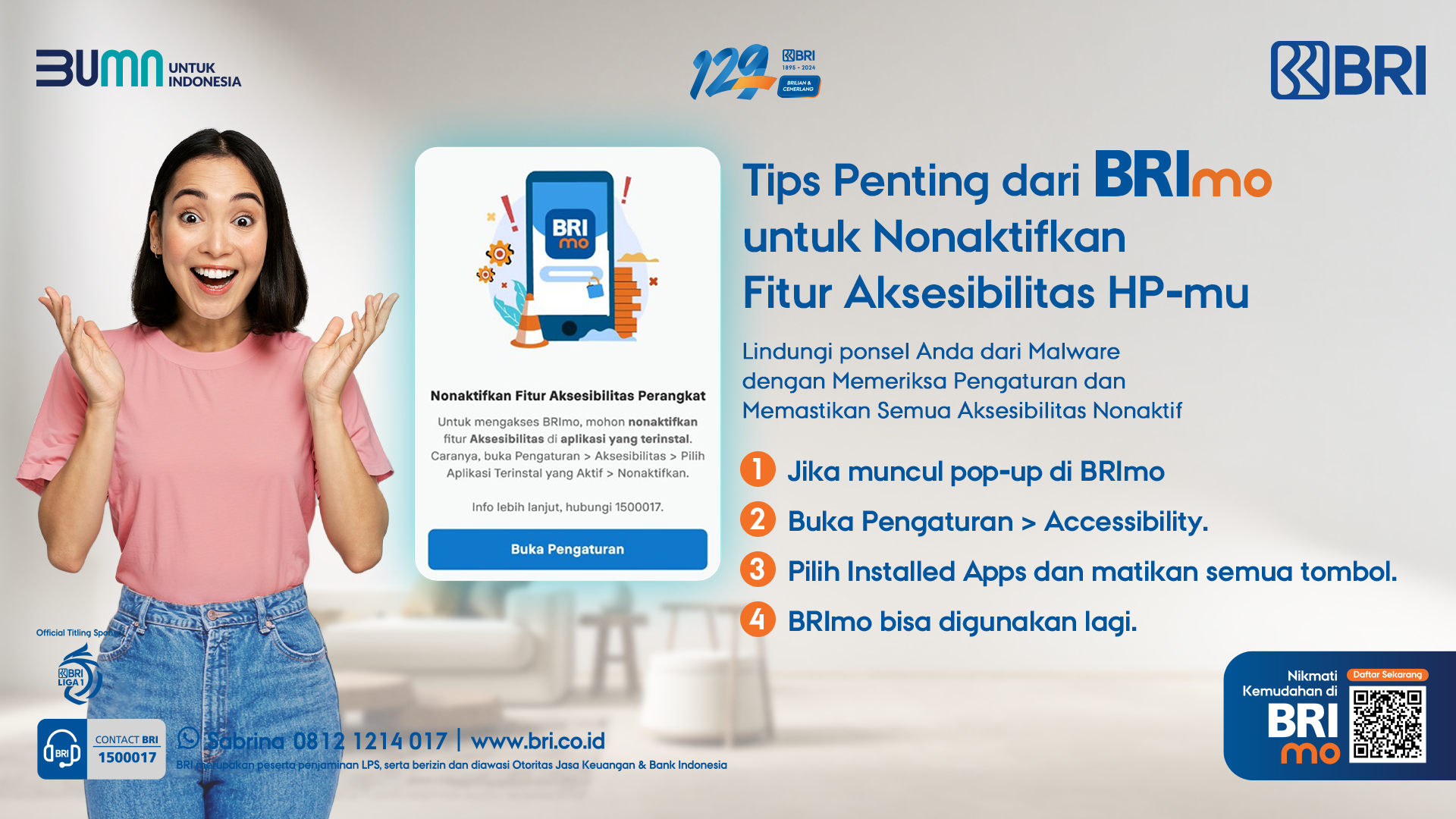Cara mudah menonaktifkan aksesibilitas smartphone.